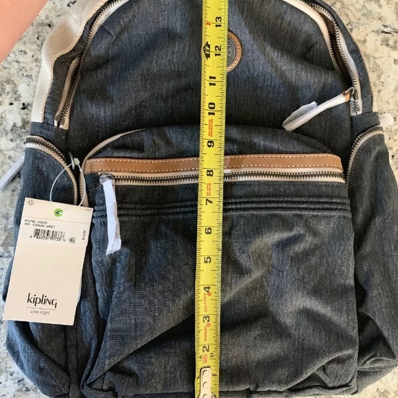 Kipling Bags Kipling Osho Casual Grey Laptop Backpack Net Poshmark
